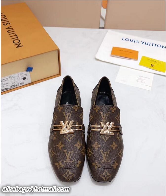 Most Popular Louis Vuitton Upper Case Flat Loafer 1A4EW3 Monogram Canvas 2019