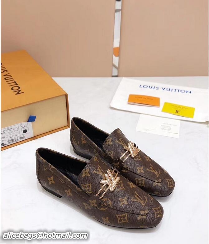 Most Popular Louis Vuitton Upper Case Flat Loafer 1A4EW3 Monogram Canvas 2019