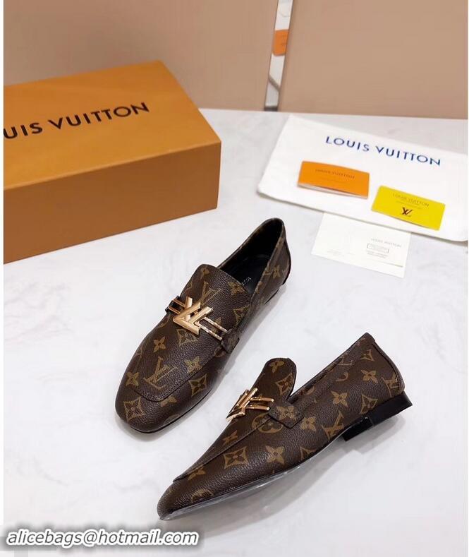 Most Popular Louis Vuitton Upper Case Flat Loafer 1A4EW3 Monogram Canvas 2019