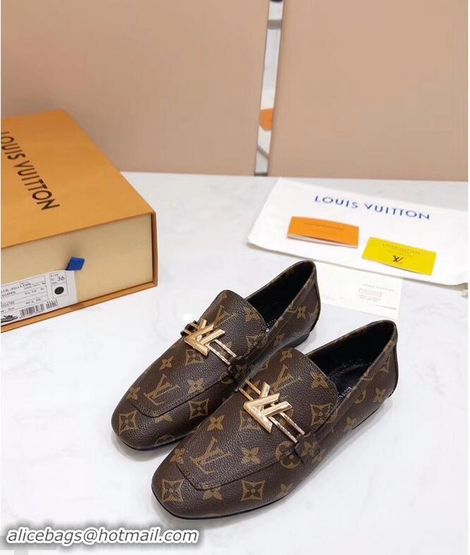 Most Popular Louis Vuitton Upper Case Flat Loafer 1A4EW3 Monogram Canvas 2019