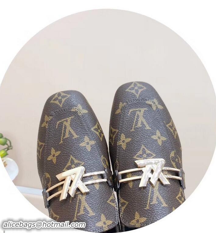 Most Popular Louis Vuitton Upper Case Flat Loafer 1A4EW3 Monogram Canvas 2019