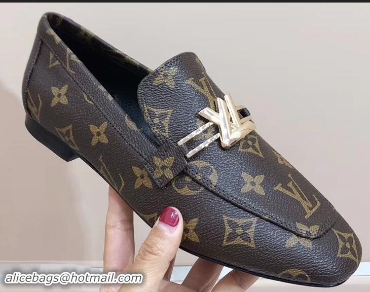 Most Popular Louis Vuitton Upper Case Flat Loafer 1A4EW3 Monogram Canvas 2019