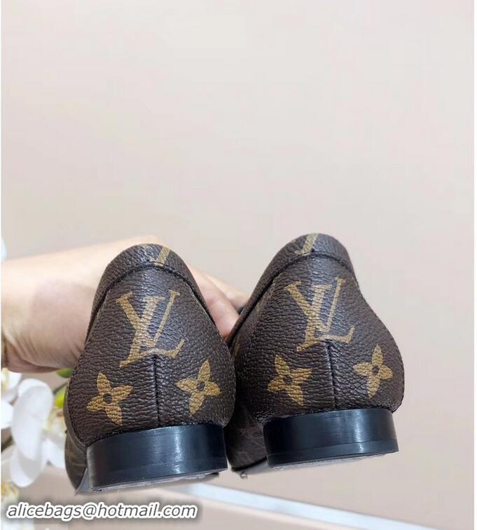 Low Price Louis Vuitton Upper Case Flat Loafer Chain 1A4XDD Monogram Canvas 2019