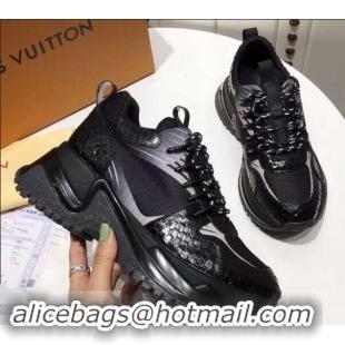 Chic Fake Louis Vuitton Heel 5cm Run Away Pulse Sneakers LV92003 2019