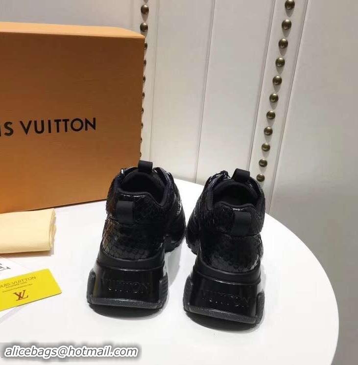 Chic Fake Louis Vuitton Heel 5cm Run Away Pulse Sneakers LV92003 2019