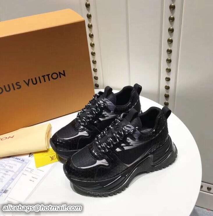 Chic Fake Louis Vuitton Heel 5cm Run Away Pulse Sneakers LV92003 2019