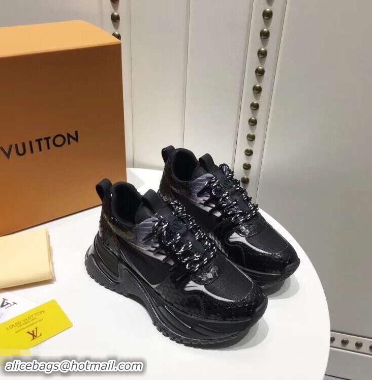 Chic Fake Louis Vuitton Heel 5cm Run Away Pulse Sneakers LV92003 2019