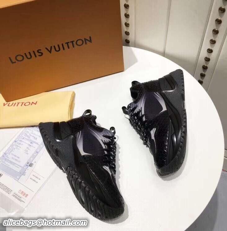 Chic Fake Louis Vuitton Heel 5cm Run Away Pulse Sneakers LV92003 2019