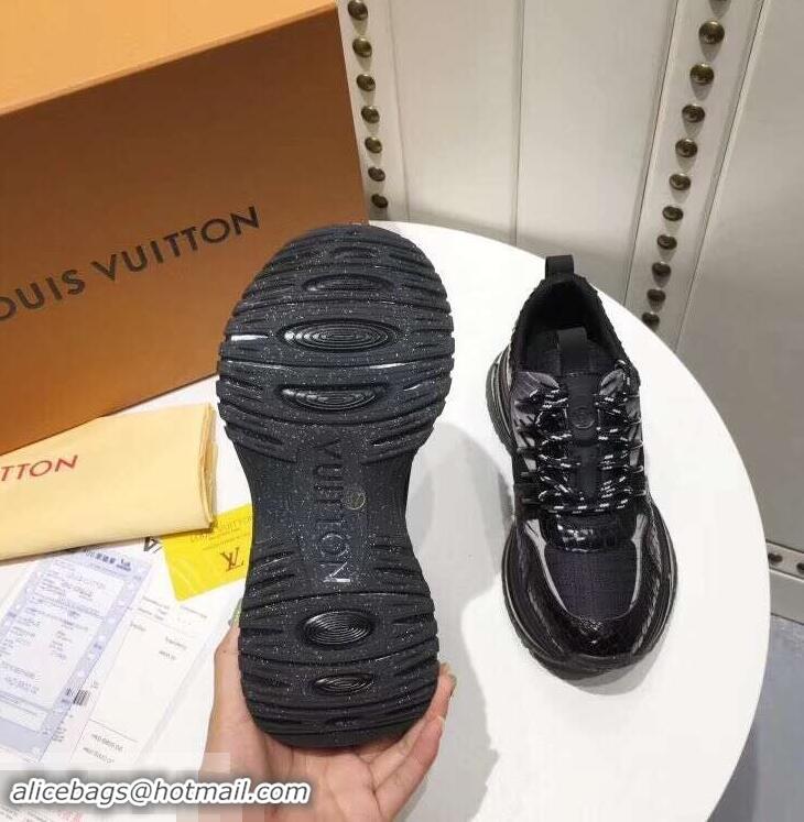 Chic Fake Louis Vuitton Heel 5cm Run Away Pulse Sneakers LV92003 2019