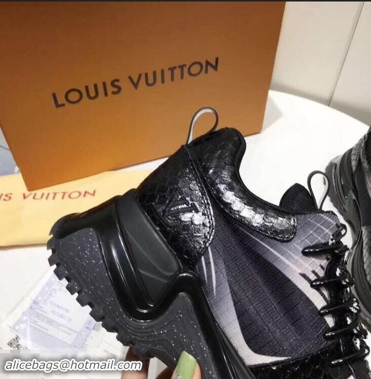 Chic Fake Louis Vuitton Heel 5cm Run Away Pulse Sneakers LV92003 2019