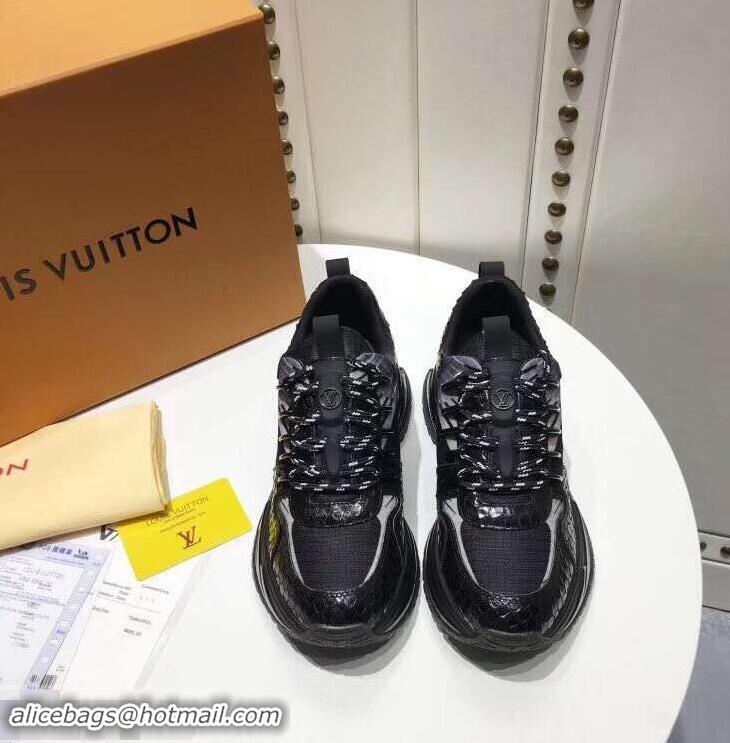 Chic Fake Louis Vuitton Heel 5cm Run Away Pulse Sneakers LV92003 2019