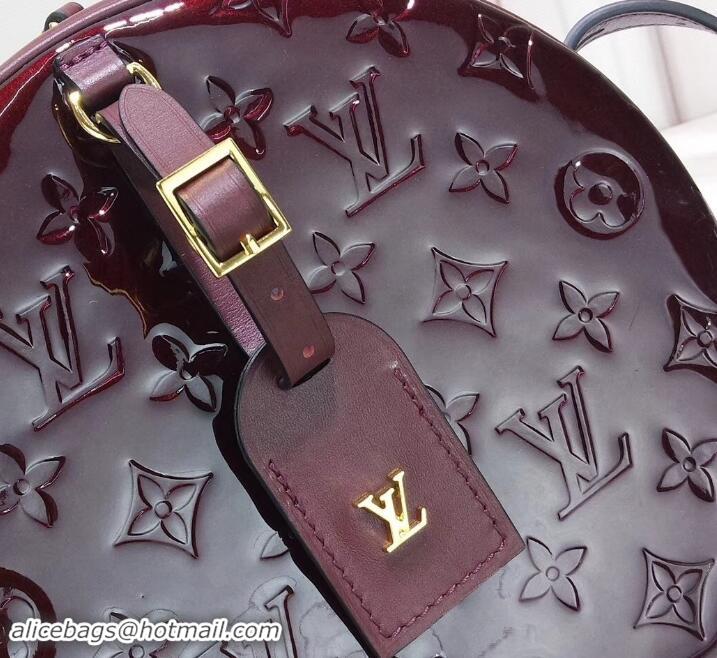 Classic Practical Louis Vuitton Monogram Vernis Leather Boite Chapeau Souple Bag Amarante M54100 2019