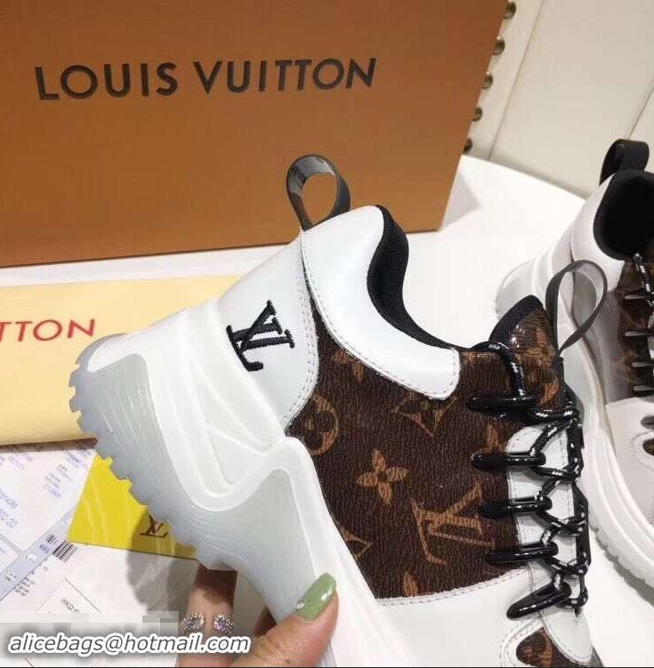 New Promotion Louis Vuitton Heel 5cm Run Away Pulse Sneakers LV92009 2019