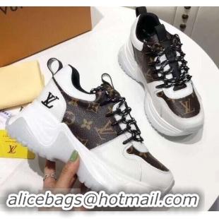 Super Quality Louis Vuitton Heel 5cm Run Away Pulse Sneakers LV92010 2019