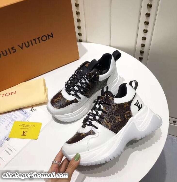 Super Quality Louis Vuitton Heel 5cm Run Away Pulse Sneakers LV92010 2019