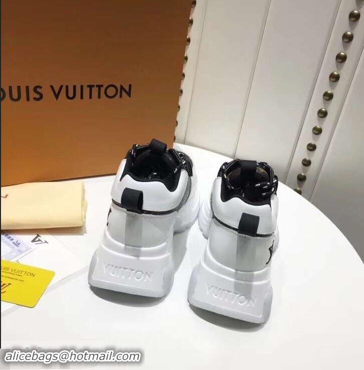 Super Quality Louis Vuitton Heel 5cm Run Away Pulse Sneakers LV92010 2019