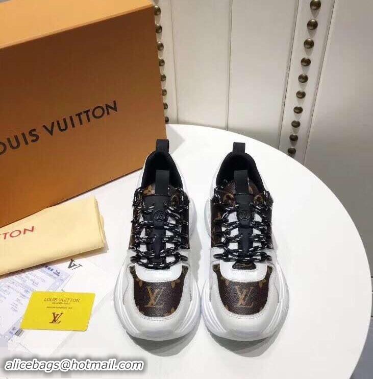 Super Quality Louis Vuitton Heel 5cm Run Away Pulse Sneakers LV92010 2019