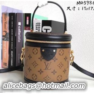 Expensive Louis Vuitton Monogram Reverse Canvas Cannes Beauty Case Bucket Bag M43986