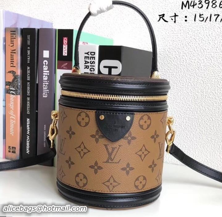 Expensive Louis Vuitton Monogram Reverse Canvas Cannes Beauty Case Bucket Bag M43986