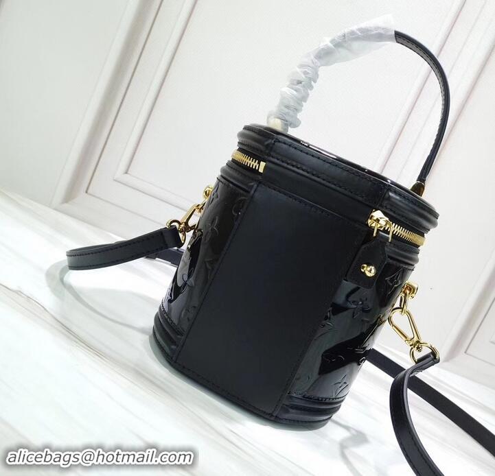 Cheap Design Louis Vuitton Monogram Vernis Leather Canvas Cannes Beauty Case Bucket Bag M53997 Noir 2019 