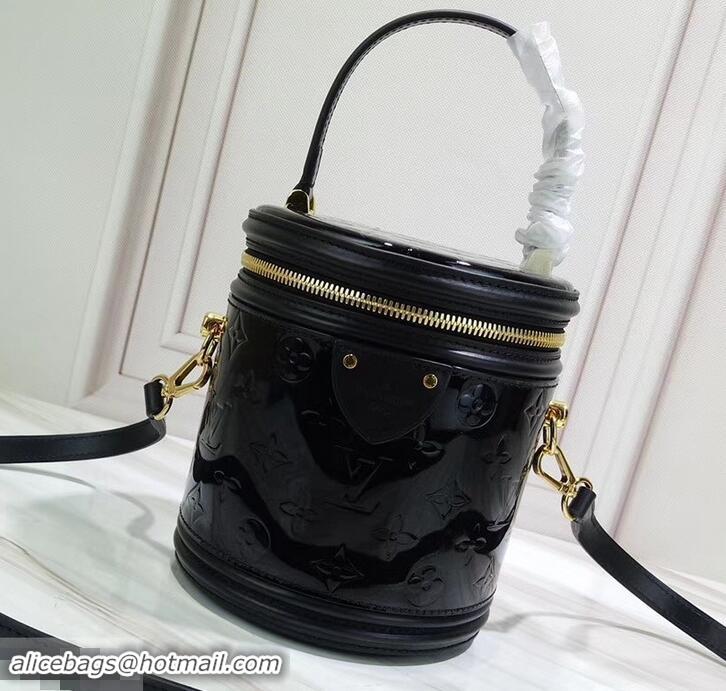 Cheap Design Louis Vuitton Monogram Vernis Leather Canvas Cannes Beauty Case Bucket Bag M53997 Noir 2019 