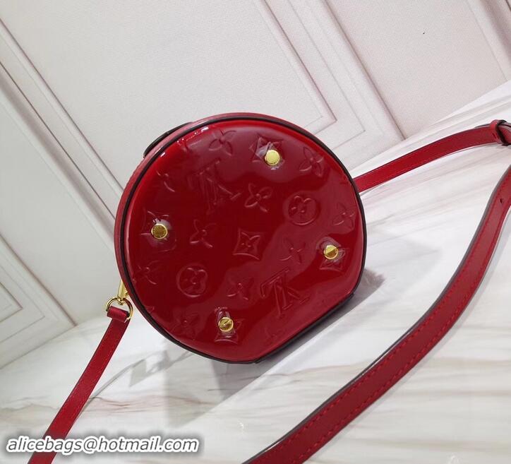 Best Grade Louis Vuitton Monogram Vernis Leather Canvas Cannes Beauty Case Bucket Bag M53998 Rouge 2019