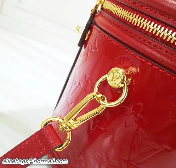 Best Grade Louis Vuitton Monogram Vernis Leather Canvas Cannes Beauty Case Bucket Bag M53998 Rouge 2019