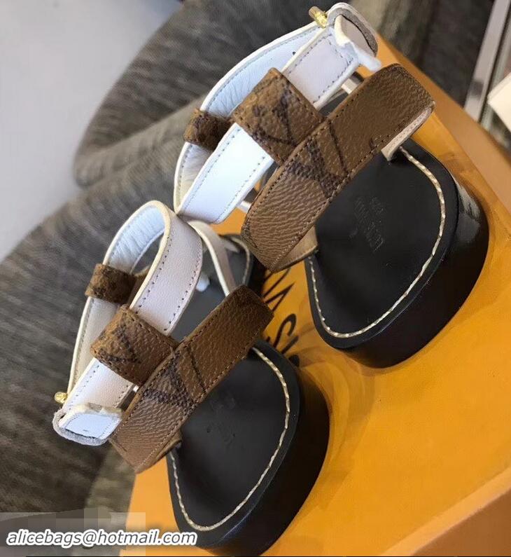 New Style Louis Vuitton City Break Flat Sandals LV93307 White 2019