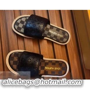 Classic Discount Louis Vuitton Damier Graphite Men's Slides LV93001