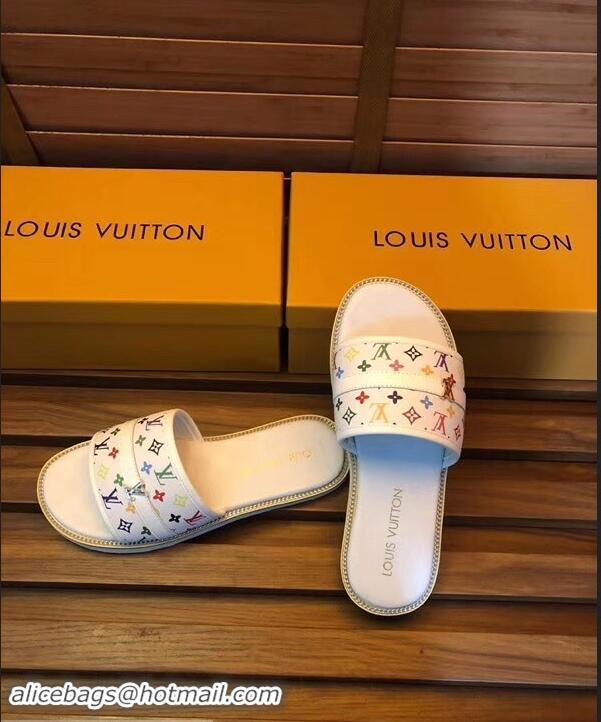 Most Popular Louis Vuitton Multicolor Monogram Men's Slides LV93005