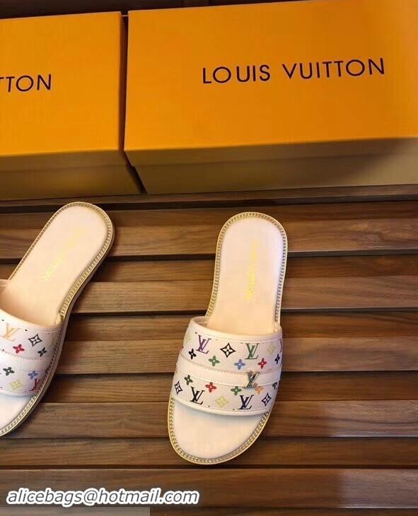 Most Popular Louis Vuitton Multicolor Monogram Men's Slides LV93005