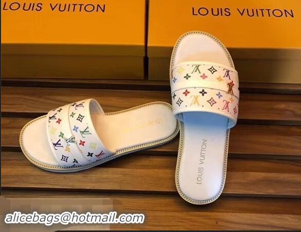 Most Popular Louis Vuitton Multicolor Monogram Men's Slides LV93005