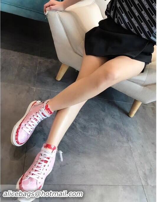 Shop Cheap Louis Vuitton Stellar Sneakers Boots LV94336 Pink/Red Summer 2019