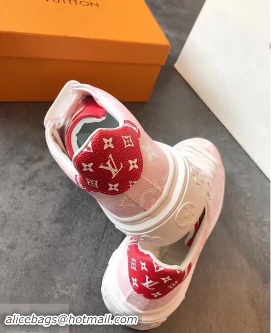 Good Quality Louis Vuitton Time Out Sneakers LV94338 Pink/Red Summer 2019