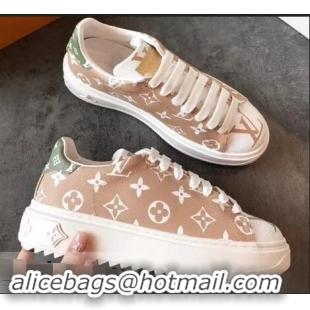 Low Price Louis Vuitton Time Out Sneakers LV94338 White/Green Summer 2019