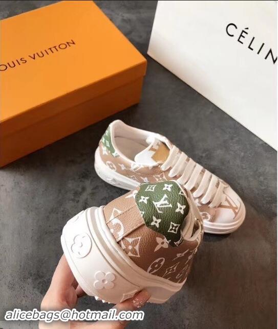 Low Price Louis Vuitton Time Out Sneakers LV94338 White/Green Summer 2019