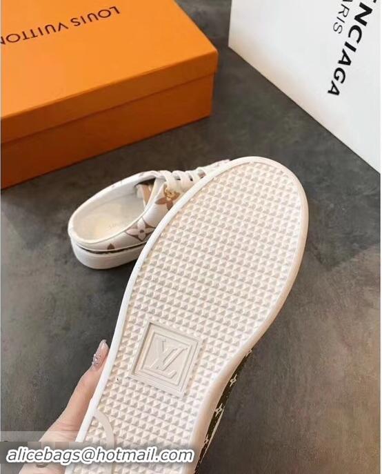 ​Buy Fake Louis Vuitton Frontrow Open-back Sneakers LV94340 White/Green Summer 2019