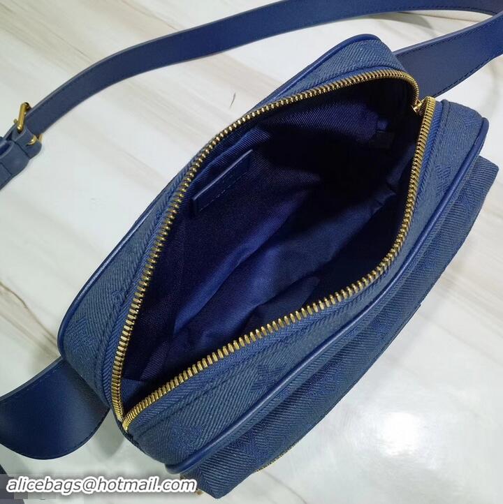 Low Cost Louis Vuitton Denim Fabric Outdoor Bumbag M44741 Navy 2019