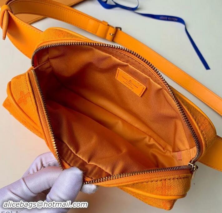 Best Price Louis Vuitton Denim Fabric Outdoor Bumbag M44623 Ocher 2019