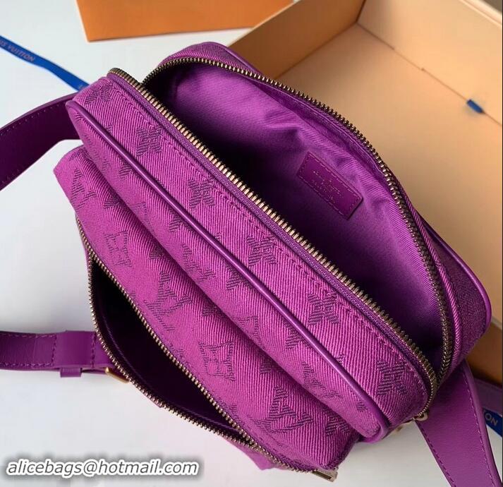 Top Quality Louis Vuitton Denim Fabric Outdoor Bumbag M44624 Purple 2019