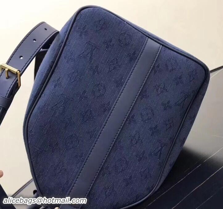 Duplicate Louis Vuitton Denim Fabric Keepall Bandoulière 50 Bag M44645 Navy 2019