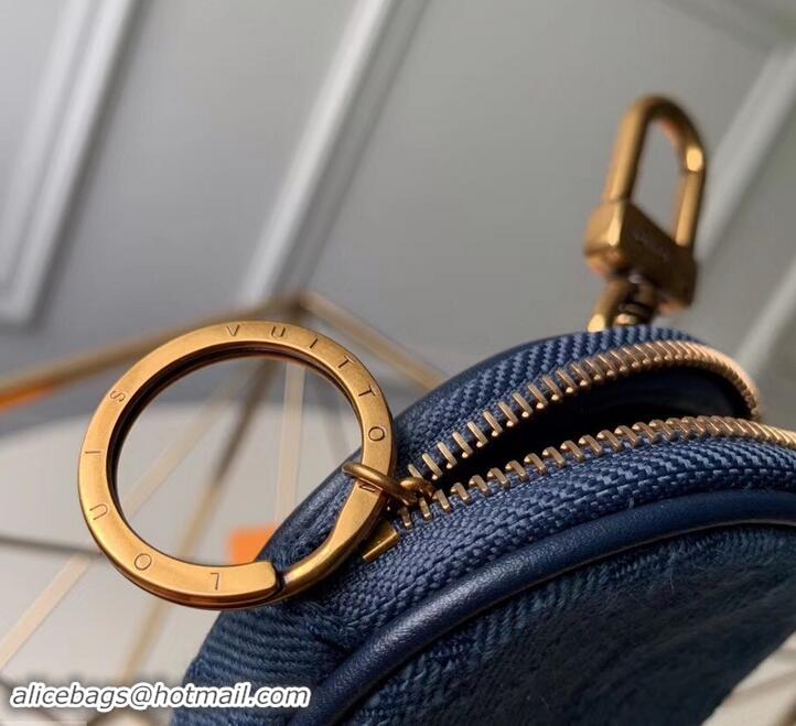 Promotion Louis Vuitton Monogram Denim Bag Charm & Key Holder M68290 Navy 2019