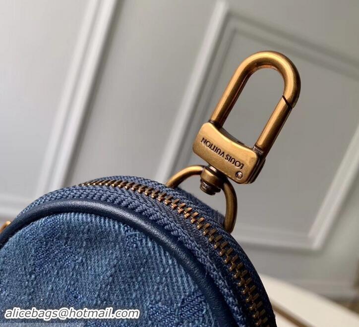 Promotion Louis Vuitton Monogram Denim Bag Charm & Key Holder M68290 Navy 2019