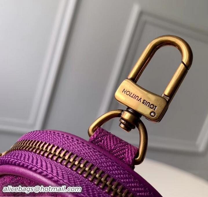 Best Price Louis Vuitton Monogram Denim Bag Charm & Key Holder M68291 Purple 2019