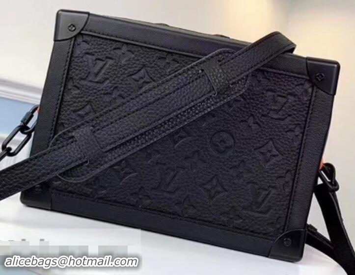 Custom Louis Vuitton Taurillon Monogram Soft Trunk Bag M53288 Black 2019