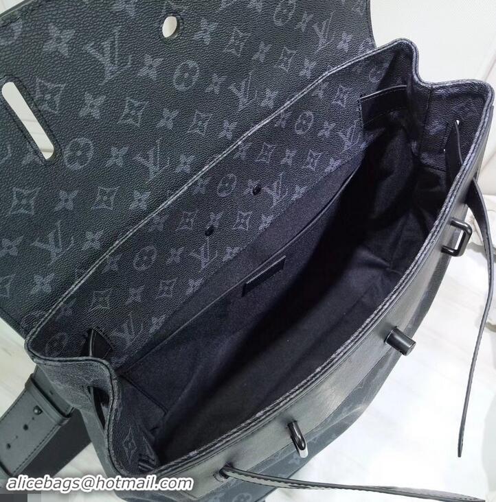 Duplicate Louis Vuitton Monogram Eclipse Canvas Steamer PM Messenger Bag M44473 2019