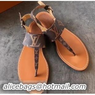 Low Price Louis Vuitton Formentera Flat Thong Sandals LV92342 Brown Summer 2019