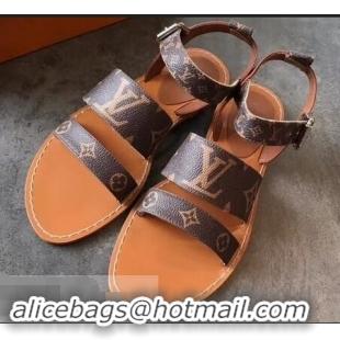 Youthful Louis Vuitton Formentera Flat Thong Sandals LV92344 Brown Summer 2019