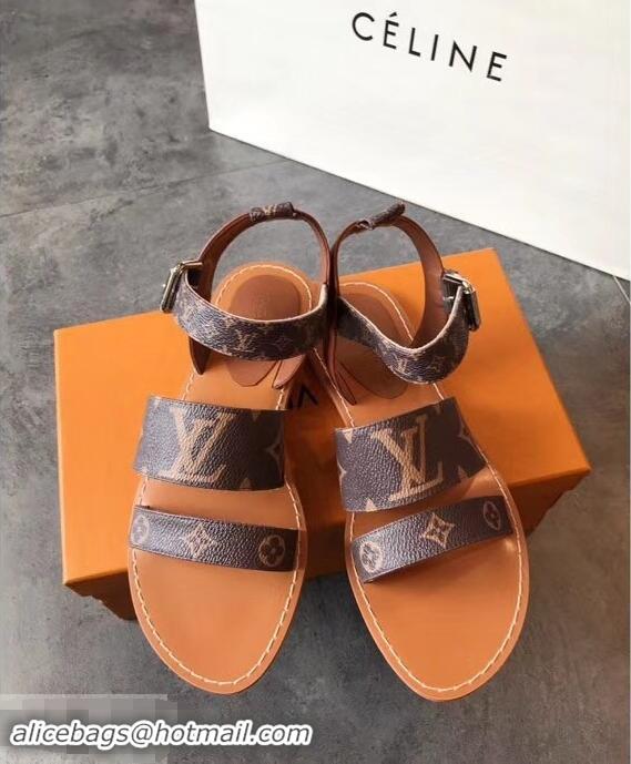 Youthful Louis Vuitton Formentera Flat Thong Sandals LV92344 Brown Summer 2019