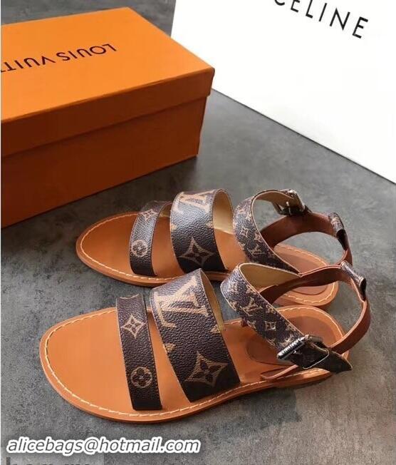 Youthful Louis Vuitton Formentera Flat Thong Sandals LV92344 Brown Summer 2019